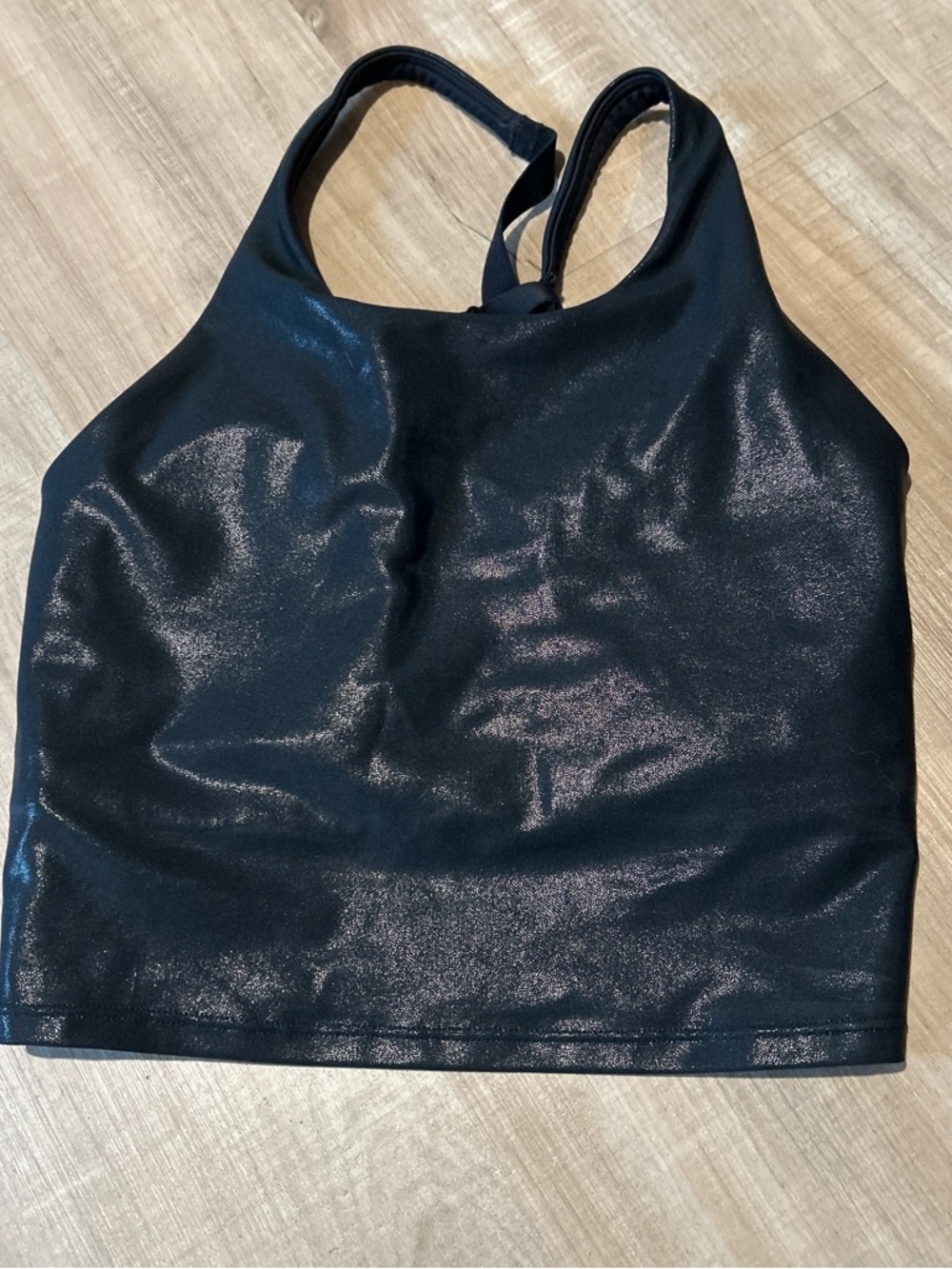 Old Navy Black Active Sports Bra Crop Top